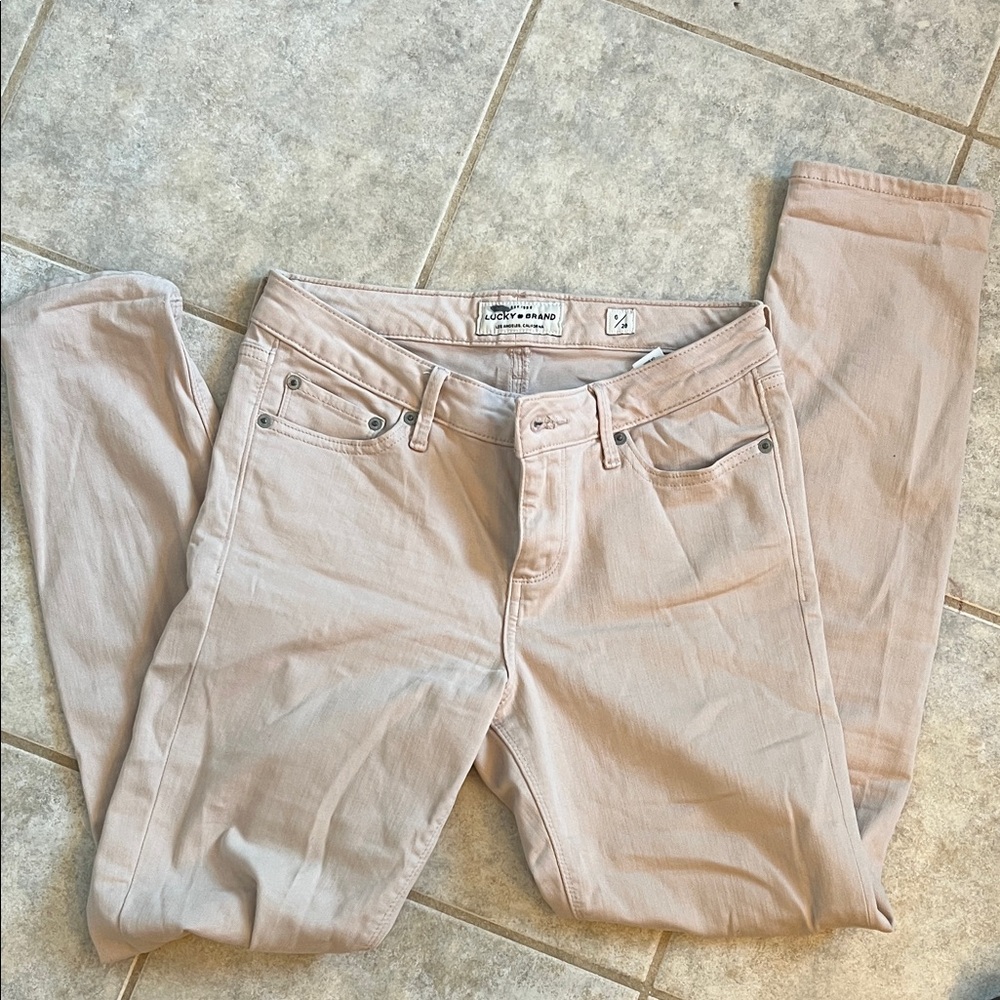 Lucky Brand Women's Light Tan Skinny Jeans